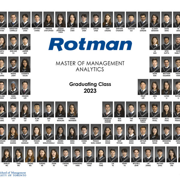 University of Toronto - Rotman - Master Management Analytics Composite (2022 - 2023)