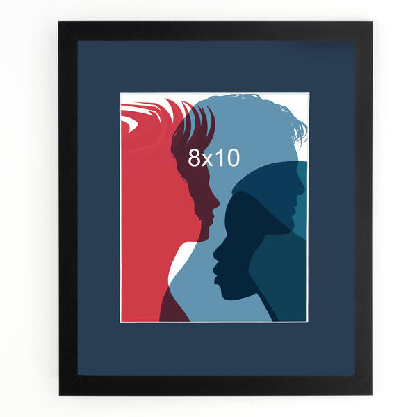 8x10 to 11x 14 Frame with a Blue Matt 